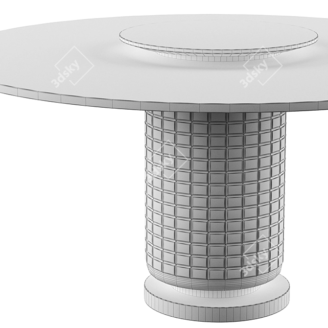 Sleek 2019 Private Label Dining Table 3D model image 3