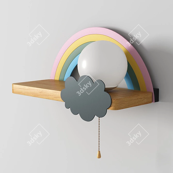 Rainbow Dreams Wall Light 3D model image 1