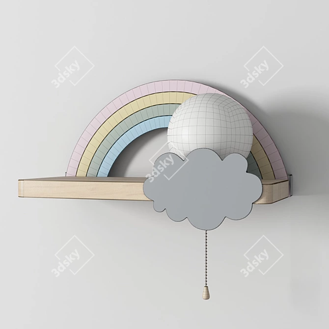 Rainbow Dreams Wall Light 3D model image 5