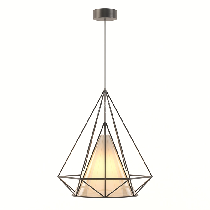 Sleek Modern Pendant Light 3D model image 2