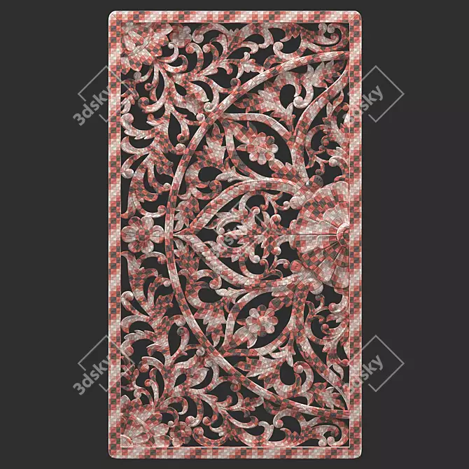 Versatile Ornament Collection: Wood & Stone Materials 3D model image 4