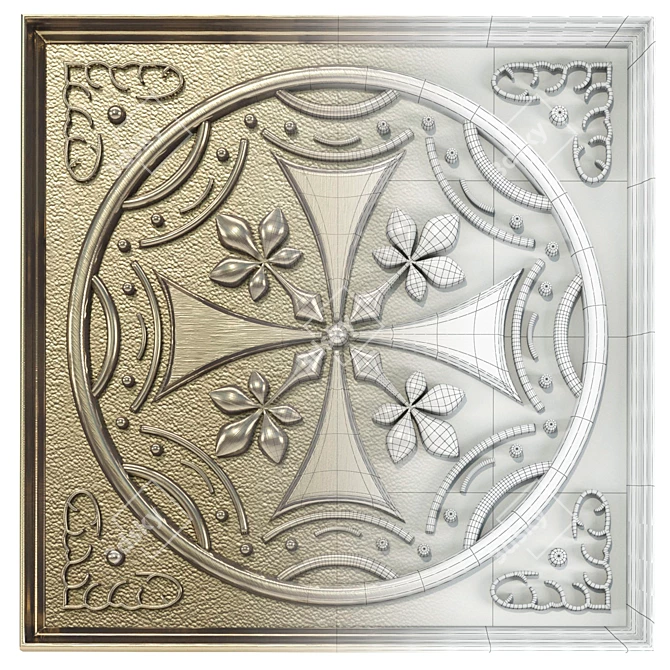 5-Piece Decorative Panel Set 3D model image 4
