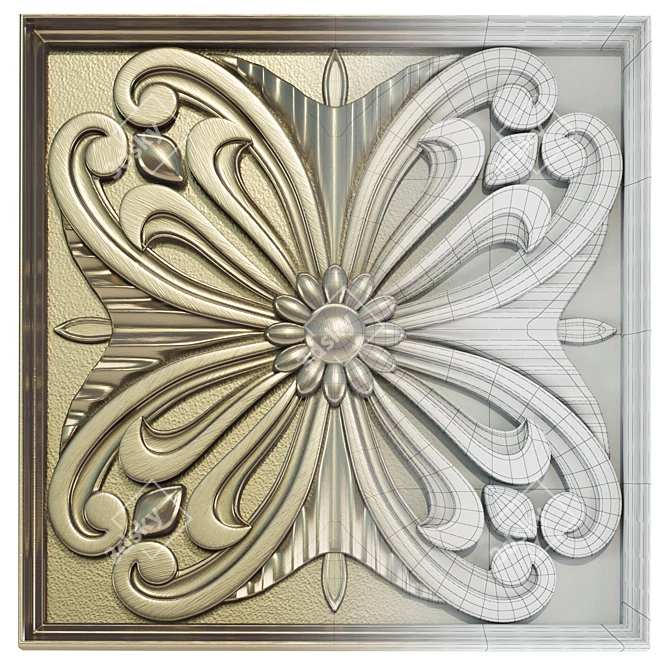 5-Piece Decorative Panel Set 3D model image 7