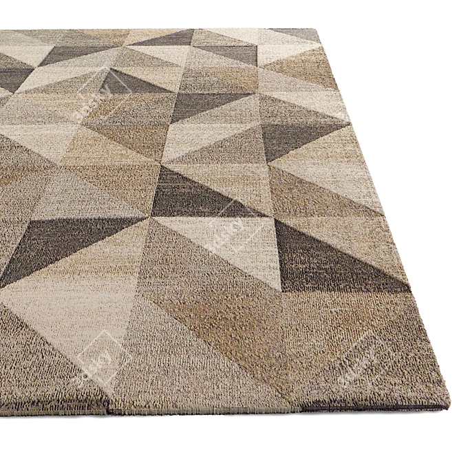 Elegant Living Room Carpet 3D model image 2