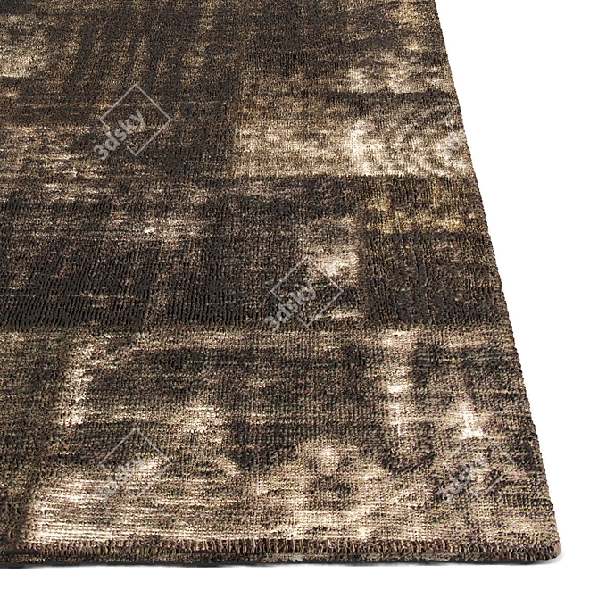 Elegant Living Room Carpet 3D model image 2