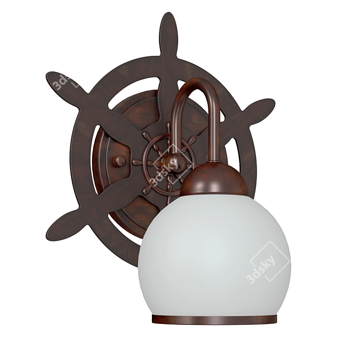 Omnilux OML-50501-01: Elegant Country Style Wall Lamp 3D model image 1