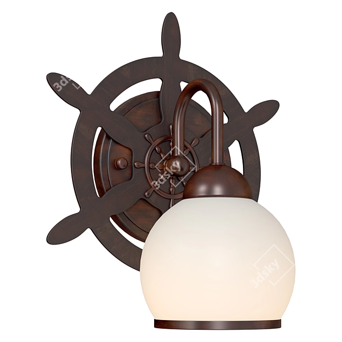 Omnilux OML-50501-01: Elegant Country Style Wall Lamp 3D model image 2