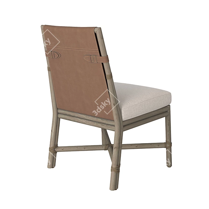 Elegant Bercut Dining Chair 3D model image 4