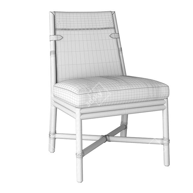 Elegant Bercut Dining Chair 3D model image 5