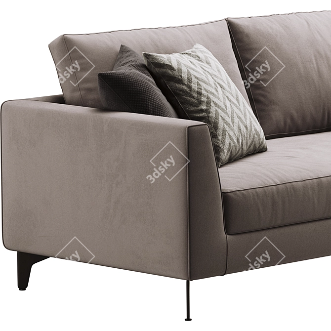 Meridiani Louis Up Sofa - Modern and Elegant Furniture 3D model image 4