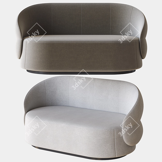 Modern Clip Sofa: Stylish Italian Design 3D model image 1