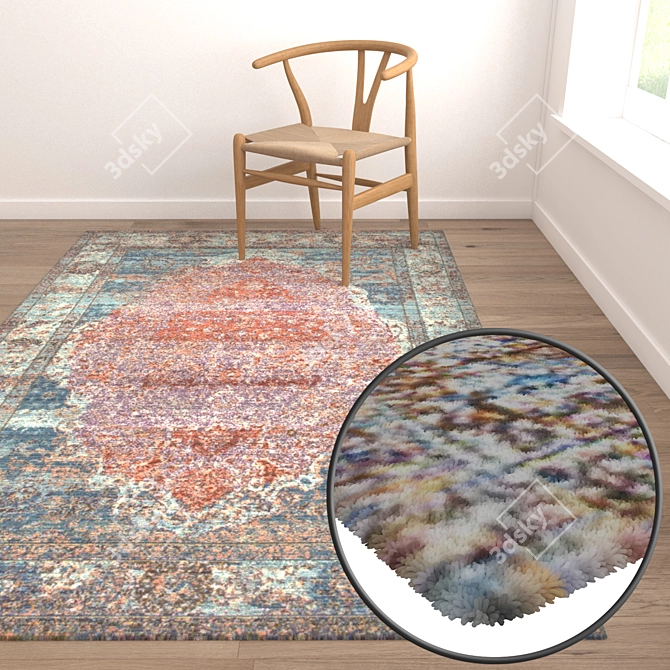 Luxury Carpets Set 1681: High-Quality Textures 3D model image 5