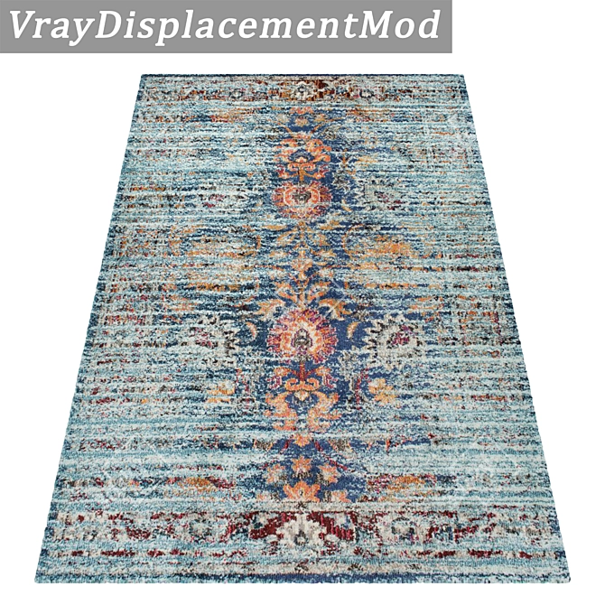 Luxury Rug Collection: Set of 3 High-Quality Carpets 3D model image 3