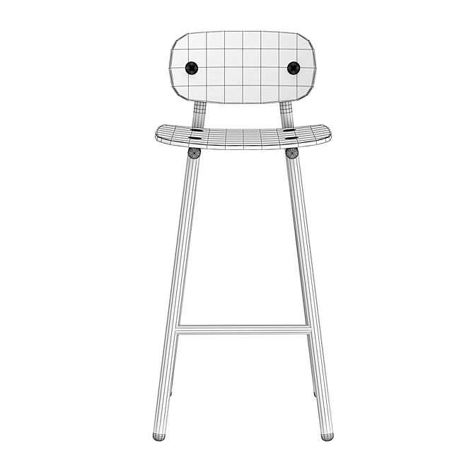 Modern Fenster Bar Chair - Stylish and Durable 3D model image 5