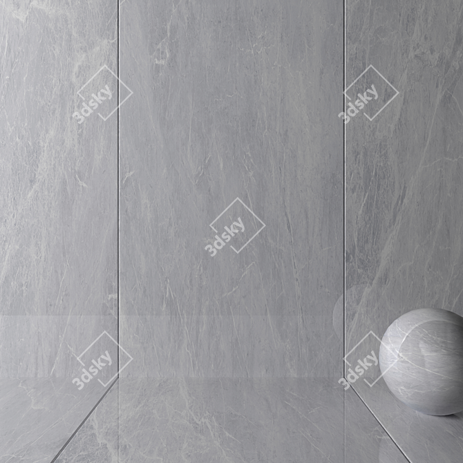 Prestige Beyaz Marbles: Elegant 160x320 cm 3D model image 2