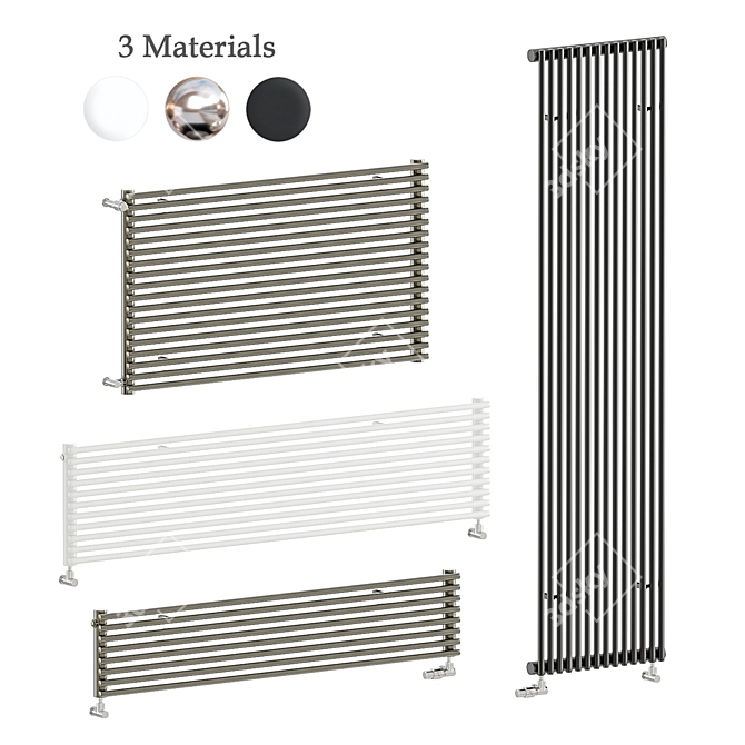 Efficient Zehnder Kleo Radiators 3D model image 1