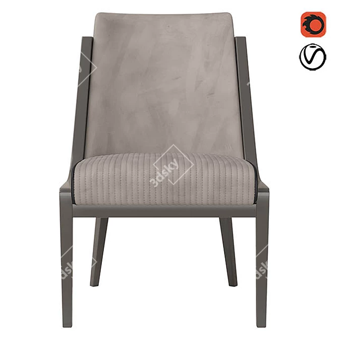 Luxury WoissMobili Artur Chair 3D model image 3