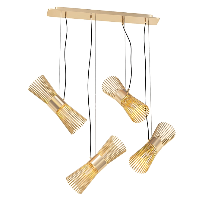 DORTA Pendant Chandelier: Elegant Illumination 3D model image 1