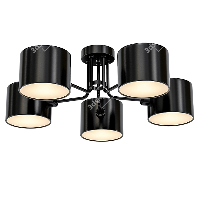 Elegant Ceiling Chandelier: Omnilux Lisera 3D model image 1