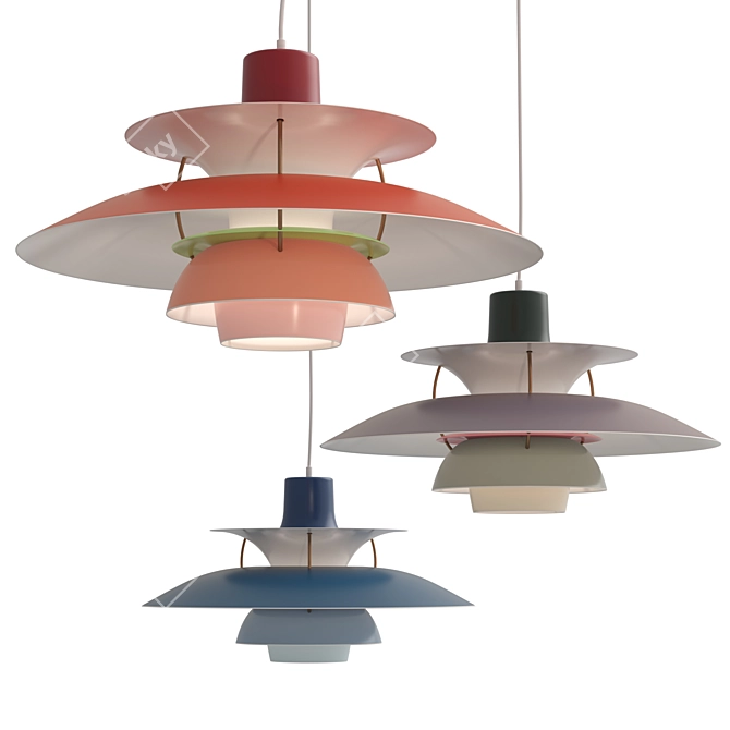 PH 5 Pendant Lamp - Louis Poulsen 3D model image 4