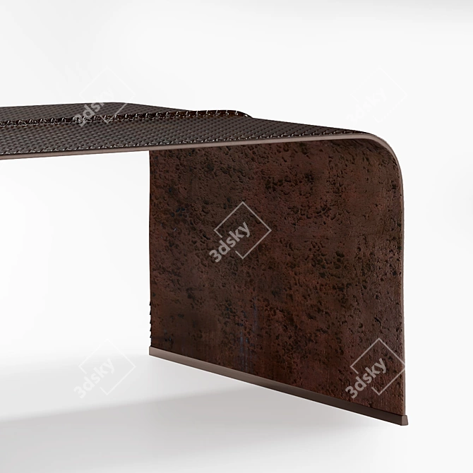 Luxury Italian Couch Table by Bottega Veneta 3D model image 3