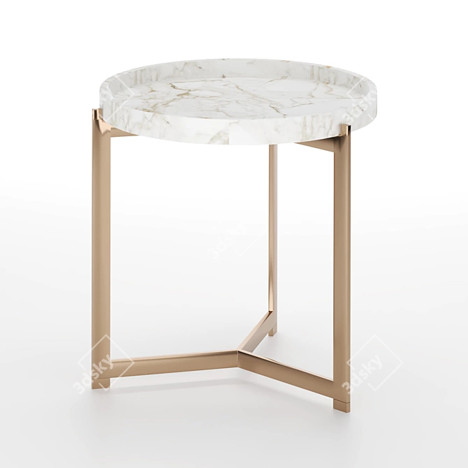 Luxurious Fendi Ripple Table 3D model image 3