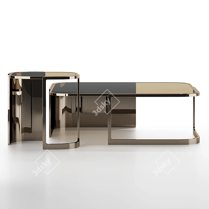 Bent Fendi Casa Coffee Table 3D model image 2