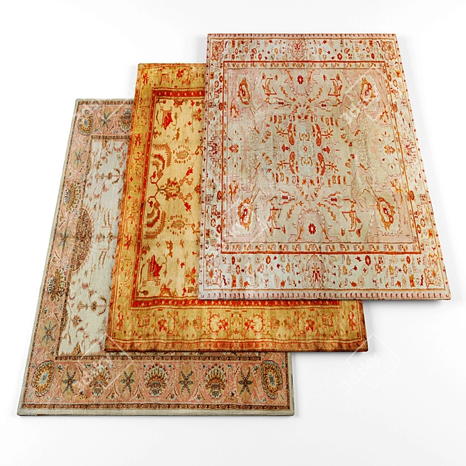 Exquisite Oriental Rugs Collection 3D model image 1
