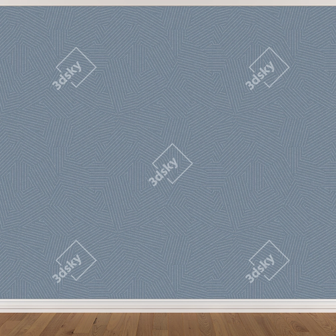 Seamless Wallpaper Set - 3 Colors 3D model image 2