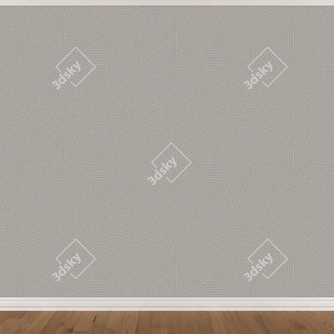 Seamless Wallpaper Set - 3 Colors 3D model image 3