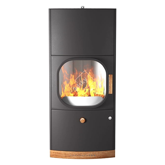 Austroflamm Kylie Xtra: Elegant Cast Iron Fireplace 3D model image 3