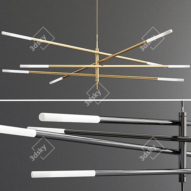 Articulating Chandelier: Rousseau Grande 3D model image 1