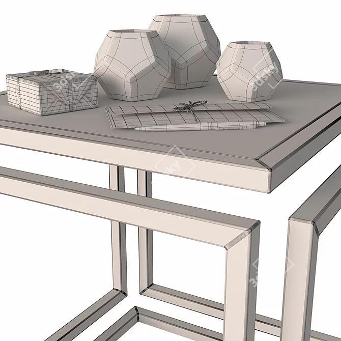 Infinity Coffee Table: Sleek and Modern Design 3D model image 2