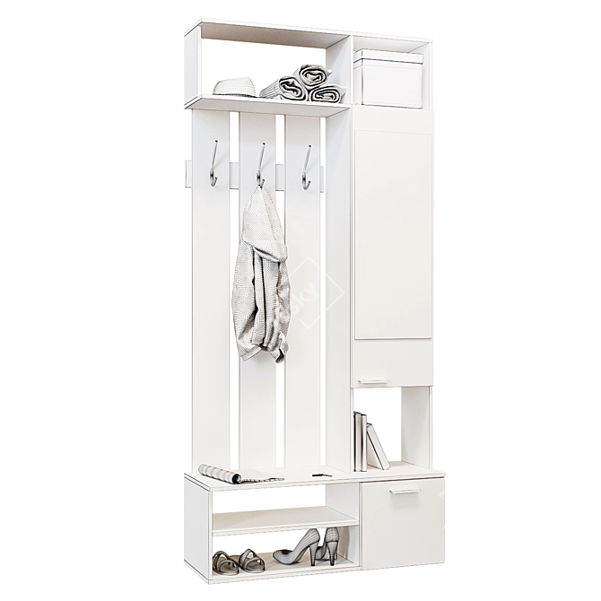 Milan Hallway Organizer 3D model image 2