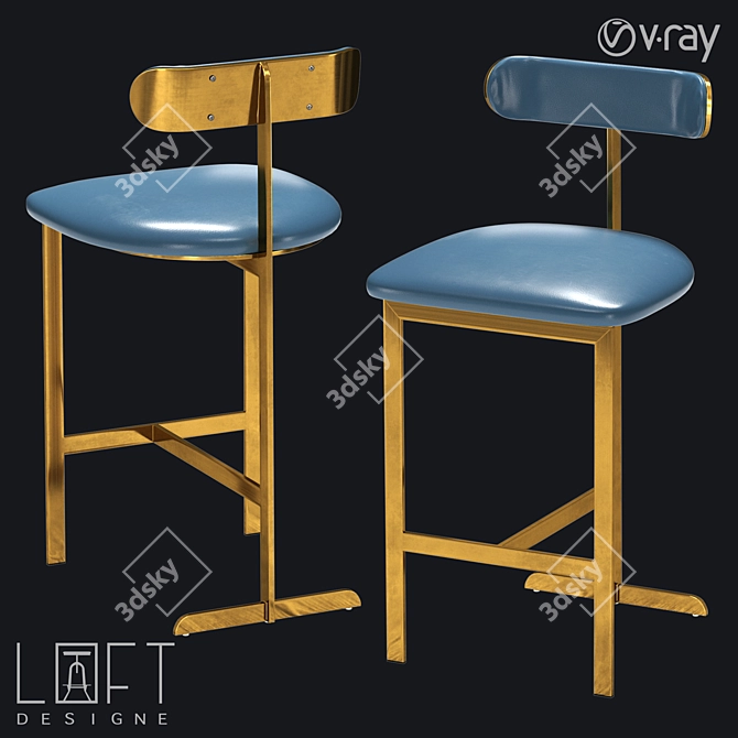 Loft Design Bar Chair 3D model image 1