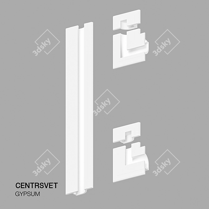 Seamless Gypsum Lighting 3D model image 5