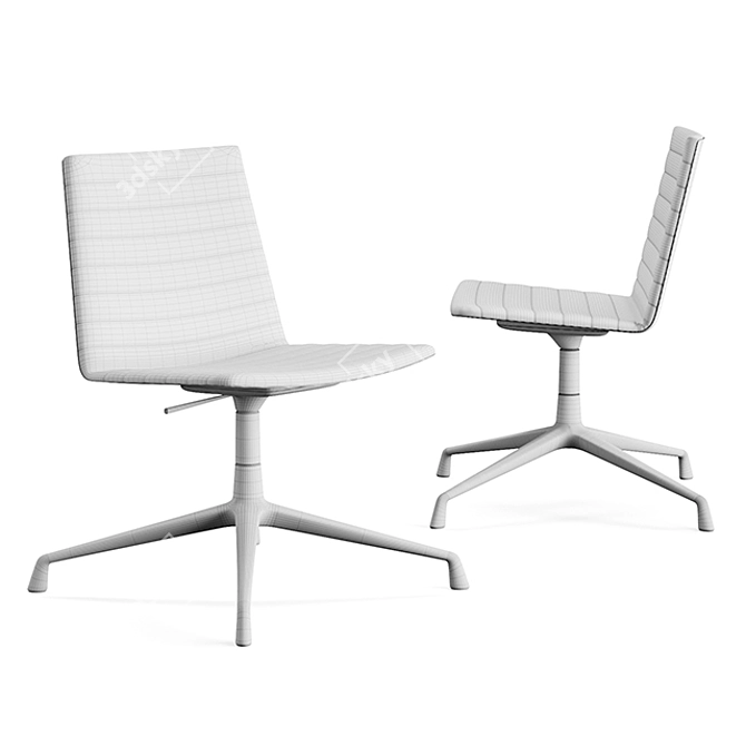 Flex Executive Low Back Chair 3D model image 2