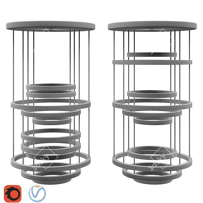 Sleek Light Fixture - 2015 Version 3D model image 3