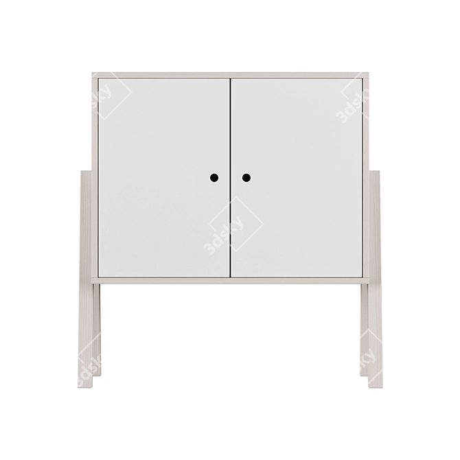 Scandinavian Style Dale Highboard 3D model image 2