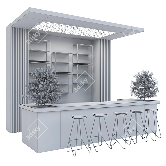Restaurant Bar 1.6: Modern Bar Zone for Restaurants & Cafes 3D model image 3