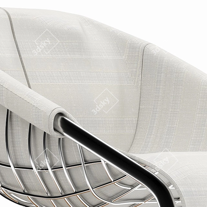 Elegant Minotti Cortina Armchair 3D model image 4