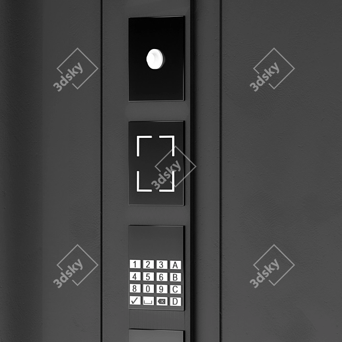 Sleek Contemporary Door Model 3D model image 3