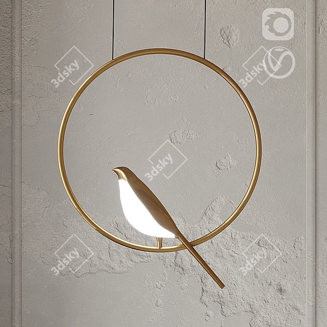 Lampatron NOMI Hanging Bird Ring Lights 3D model image 4