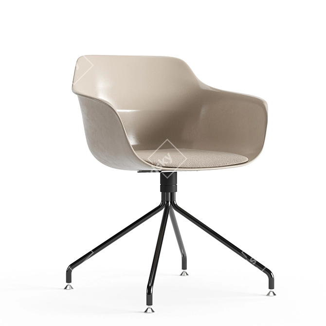 Brunner Crona Light 6311/A: Stylish Rotating Chair 3D model image 1