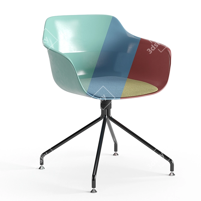 Brunner Crona Light 6311/A: Stylish Rotating Chair 3D model image 4