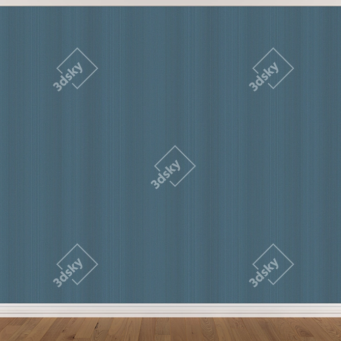 Seamless Wallpaper Set: 3 Colors 3D model image 2