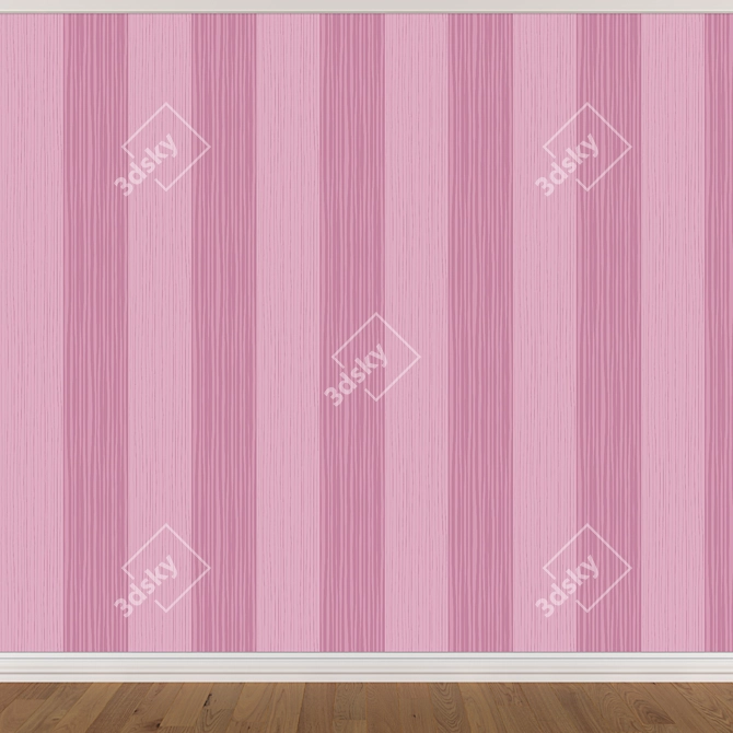 Seamless Wallpaper Set - 3 Colors 3D model image 2