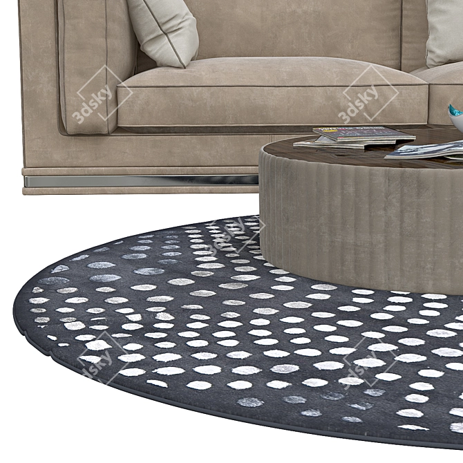 Round Rugs | 20-inch Diameter 3D model image 2