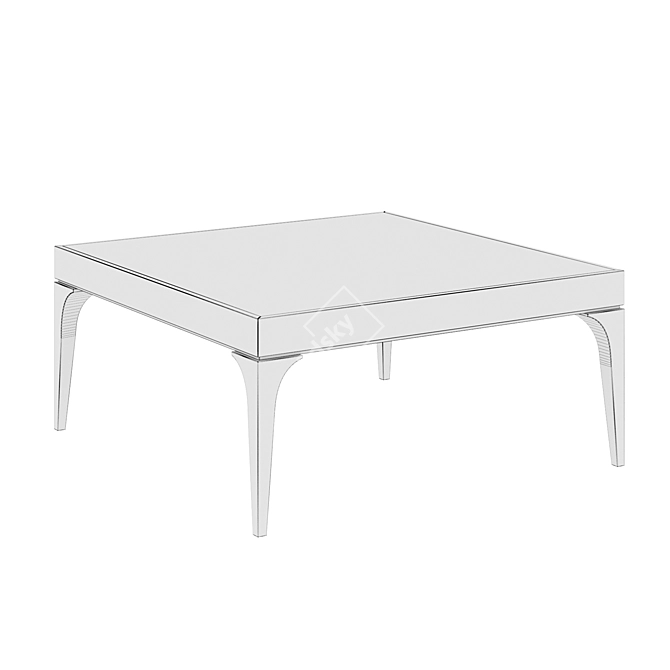 Modern Bridge Coffee Table 3D model image 4