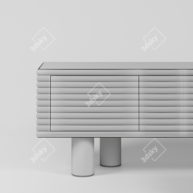 Elegant Scala Sideboard & Chest: Perfect Blend of Style and Function 3D model image 3